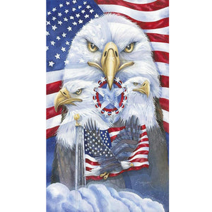 Independence Day American Eagle 40*70CM £¨canvans) Full Large size Drill Diamond Painting