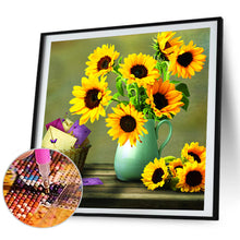 Load image into Gallery viewer, Sunflower Sunflower 40*40CM £¨canvans) Full Square Drill Diamond Painting
