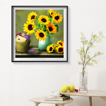 Load image into Gallery viewer, Sunflower Sunflower 40*40CM £¨canvans) Full Square Drill Diamond Painting
