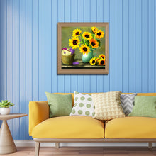 Load image into Gallery viewer, Sunflower Sunflower 40*40CM £¨canvans) Full Square Drill Diamond Painting
