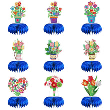 Load image into Gallery viewer, 9x Flower Butterfly 3D Honeycomb Center Birthday Party Baby Shower Supplies
