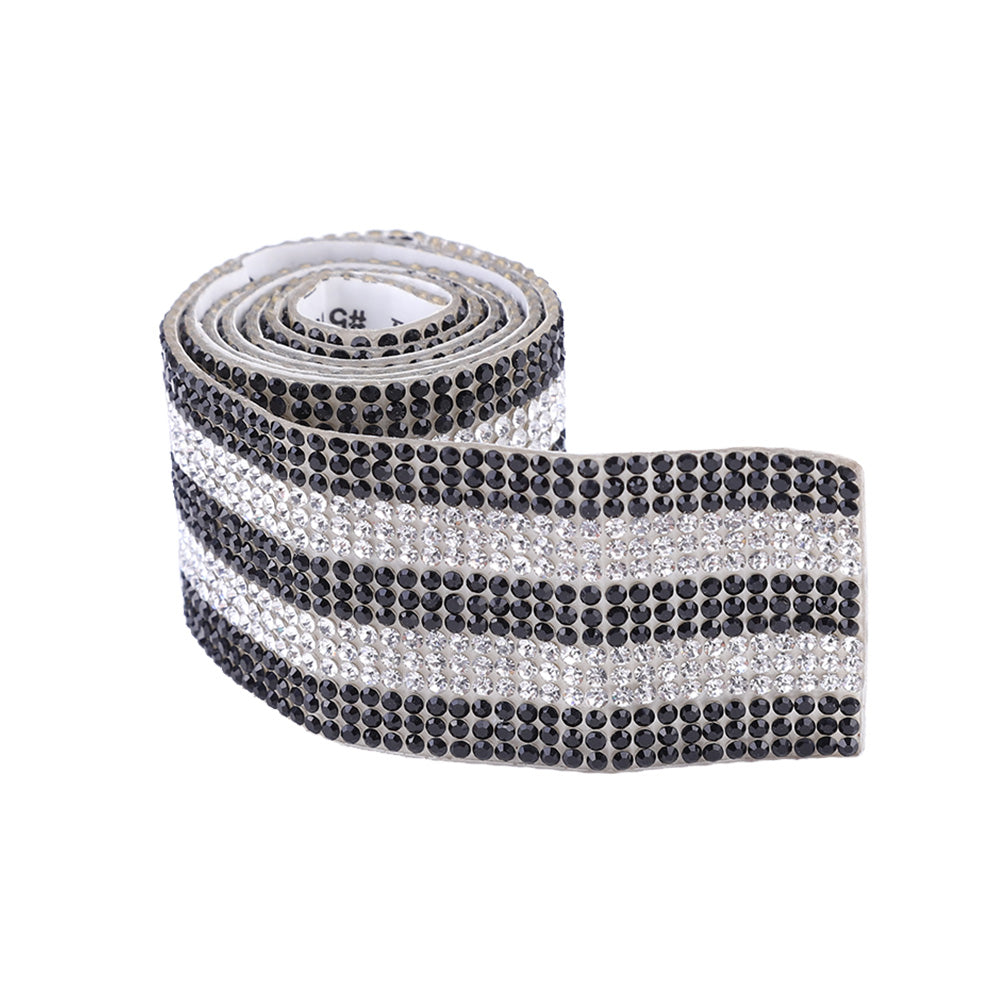 1m Rhinestone Tape Ribbon Self-adhesive Crystal DIY Cake Wrap Wedding Decor