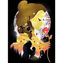 Load image into Gallery viewer, Disney Princess Silhouette 30*40CM £¨canvans) Full Round Drill Diamond Painting
