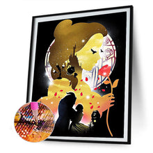 Load image into Gallery viewer, Disney Princess Silhouette 30*40CM £¨canvans) Full Round Drill Diamond Painting
