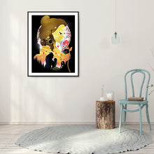 Load image into Gallery viewer, Disney Princess Silhouette 30*40CM £¨canvans) Full Round Drill Diamond Painting
