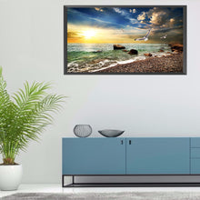 Load image into Gallery viewer, Rocky Seaside 80*40CM £¨canvans) Full Round Drill Diamond Painting
