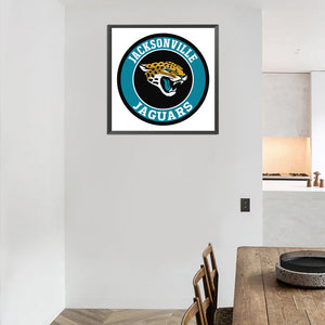 Jacksonville Jaguars Logo 40*40CM £¨canvans) Full Round Drill Diamond Painting