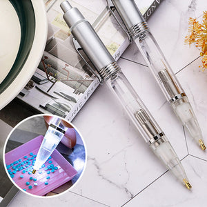 5D DIY Diamond Painting Pen with Lighting Luminous Point Drill Dotting Pen