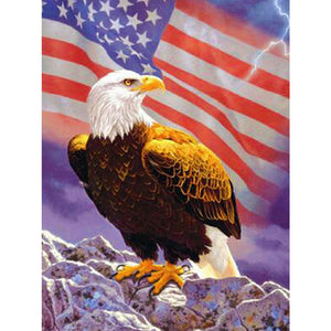 Eagle Banner 40*50CM (canvas) Full Round Drill Diamond Painting