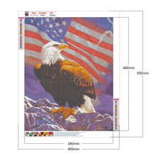 Load image into Gallery viewer, Eagle Banner 40*50CM (canvas) Full Round Drill Diamond Painting
