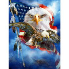 Load image into Gallery viewer, Eagle Banner 40*50CM (canvas) Full Round Drill Diamond Painting
