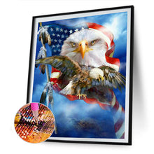 Load image into Gallery viewer, Eagle Banner 40*50CM (canvas) Full Round Drill Diamond Painting
