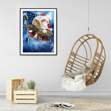 Load image into Gallery viewer, Eagle Banner 40*50CM (canvas) Full Round Drill Diamond Painting
