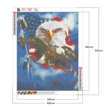 Load image into Gallery viewer, Eagle Banner 40*50CM (canvas) Full Round Drill Diamond Painting
