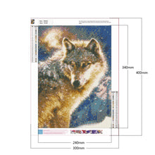 Load image into Gallery viewer, Wolf 30*40CM £¨canvans) Full Round Drill Diamond Painting

