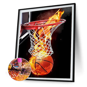 Basketball 30*40CM £¨canvans) Full Round Drill Diamond Painting
