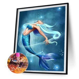 Mermaid 30*40CM £¨canvans) Full Round Drill Diamond Painting