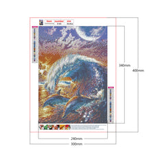 Load image into Gallery viewer, Dolphin 30*40CM £¨canvans) Full Round Drill Diamond Painting
