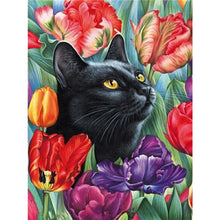 Load image into Gallery viewer, Black Cat 30*40CM £¨canvans) Full Round Drill Diamond Painting
