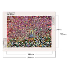 Load image into Gallery viewer, Peacock 40*30CM £¨canvans) Partial Special-Shaped Drill Diamond Painting
