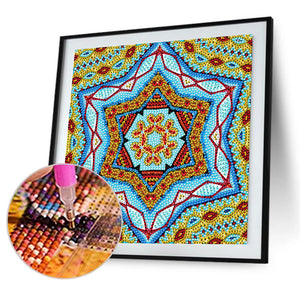 Mandala 30*30CM (canvas) Full Crystal Drill Diamond Painting