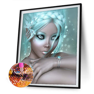 Girl 30*40CM £¨canvans) Full Round Drill Diamond Painting