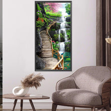 Load image into Gallery viewer, High Mountains And Flowing Water 40*80CM £¨canvans) Full Square Drill Diamond Painting
