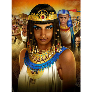 Cleopatra - Queen Of Ancient Egypt 30*40CM £¨canvans) Full Round Drill Diamond Painting