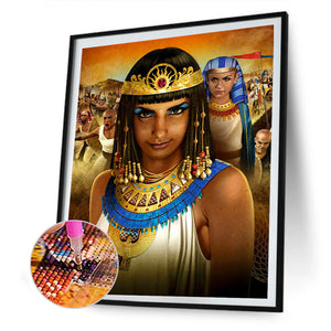 Cleopatra - Queen Of Ancient Egypt 30*40CM £¨canvans) Full Round Drill Diamond Painting