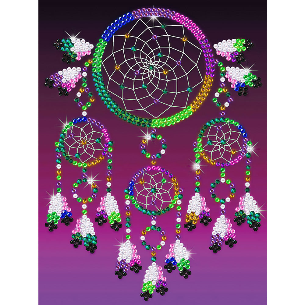 Colorful Dream Catcher 30*40CM £¨canvans) Partial Crystal Drill Diamond Painting