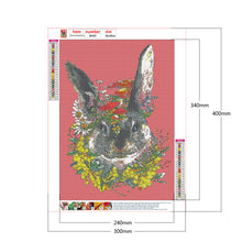 Load image into Gallery viewer, Flower Rabbit 30*40CM £¨canvans) Full Round Drill Diamond Painting
