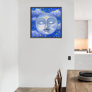Moon 30*30CM £¨canvans) Partial Special-Shaped Drill Diamond Painting