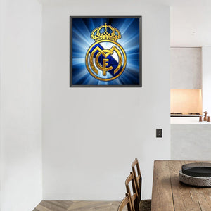 Real Madrid 40*40CM £¨canvans) Full Round Drill Diamond Painting