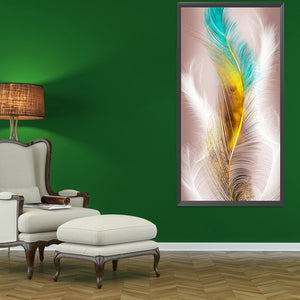Feather 40*80CM £¨canvans) Full Round Drill Diamond Painting