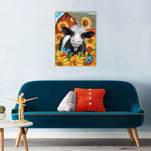 Load image into Gallery viewer, Sunflower Cow 30*40CM £¨canvans) Full Round Drill Diamond Painting
