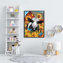 Load image into Gallery viewer, Sunflower Cow 30*40CM £¨canvans) Full Round Drill Diamond Painting
