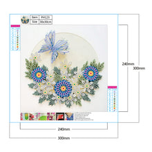 Load image into Gallery viewer, Blue Flower Butterfly 30*30CM £¨canvans) Partial Special-Shaped Drill Diamond Painting
