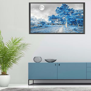 Blue Woods 80*40CM £¨canvans) Full Square Drill Diamond Painting