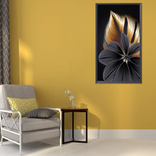 Load image into Gallery viewer, Black Gold Flowers Leaves 40*60CM £¨canvans) Full Round Drill Diamond Painting
