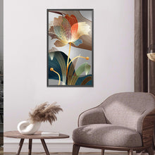 Load image into Gallery viewer, Golden Leaf Lotus 40*75CM £¨canvans) Full Round Drill Diamond Painting
