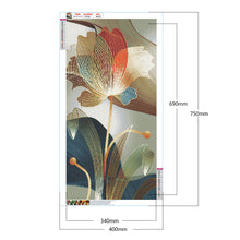 Load image into Gallery viewer, Golden Leaf Lotus 40*75CM £¨canvans) Full Round Drill Diamond Painting
