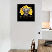 Load image into Gallery viewer, Sunflower Elephant 30*30CM £¨canvans) Full Round Drill Diamond Painting
