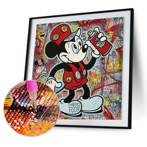 Disney Mickey 40*40CM £¨canvans) Full Round Drill Diamond Painting