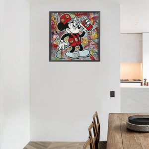 Disney Mickey 40*40CM £¨canvans) Full Round Drill Diamond Painting