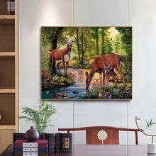 Load image into Gallery viewer, Deer 50*40CM £¨canvans) Full Round Drill Diamond Painting

