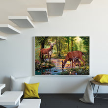 Load image into Gallery viewer, Deer 50*40CM £¨canvans) Full Round Drill Diamond Painting

