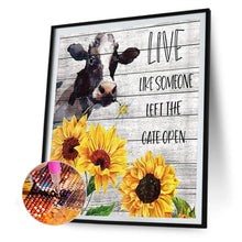 Load image into Gallery viewer, Sunflower Cow 30*40CM £¨canvans) Full Round Drill Diamond Painting
