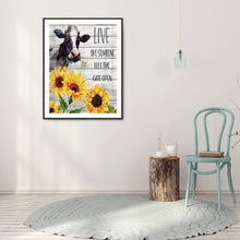 Load image into Gallery viewer, Sunflower Cow 30*40CM £¨canvans) Full Round Drill Diamond Painting
