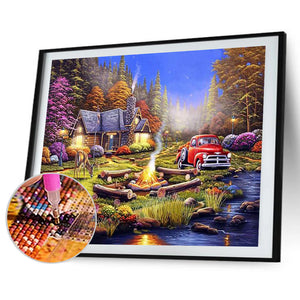 House Scenery 60*50CM £¨canvans) Full Square Drill Diamond Painting