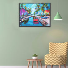 Load image into Gallery viewer, Seaside Village 40*30CM £¨canvans) Full Round Drill Diamond Painting
